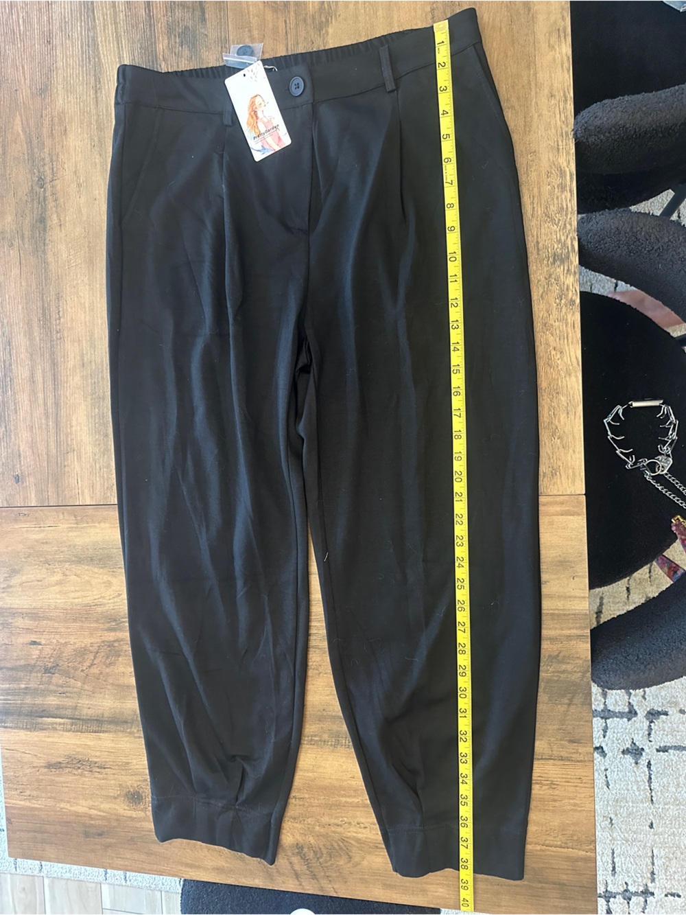 Black Women's Stretch Trousers - Classic Slim Fit